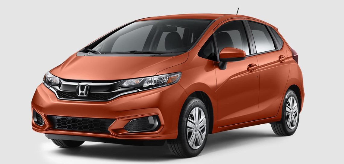 2019 Honda Fit LX Front Orange Exterior