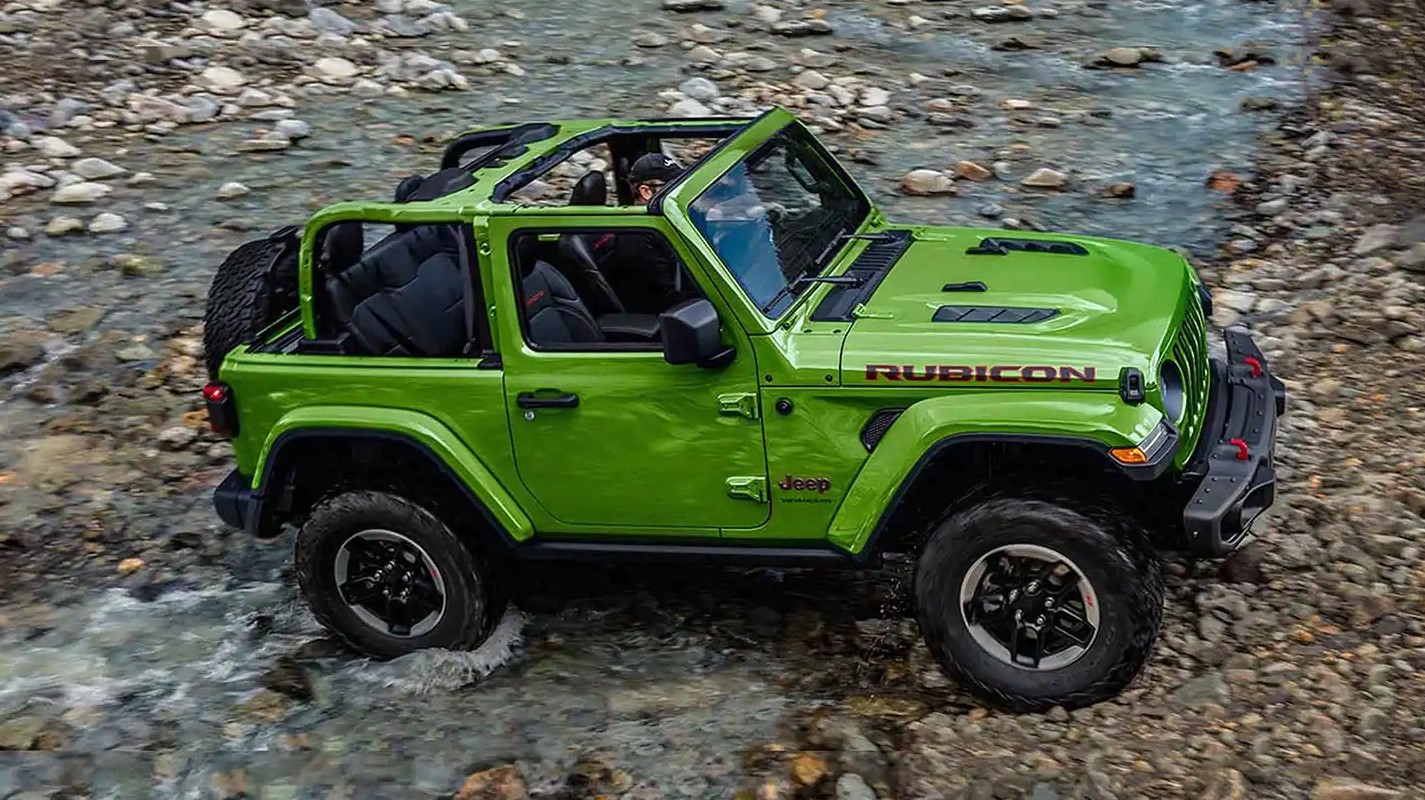 2019 Jeep Wrangler Front Driving Rain Exterior