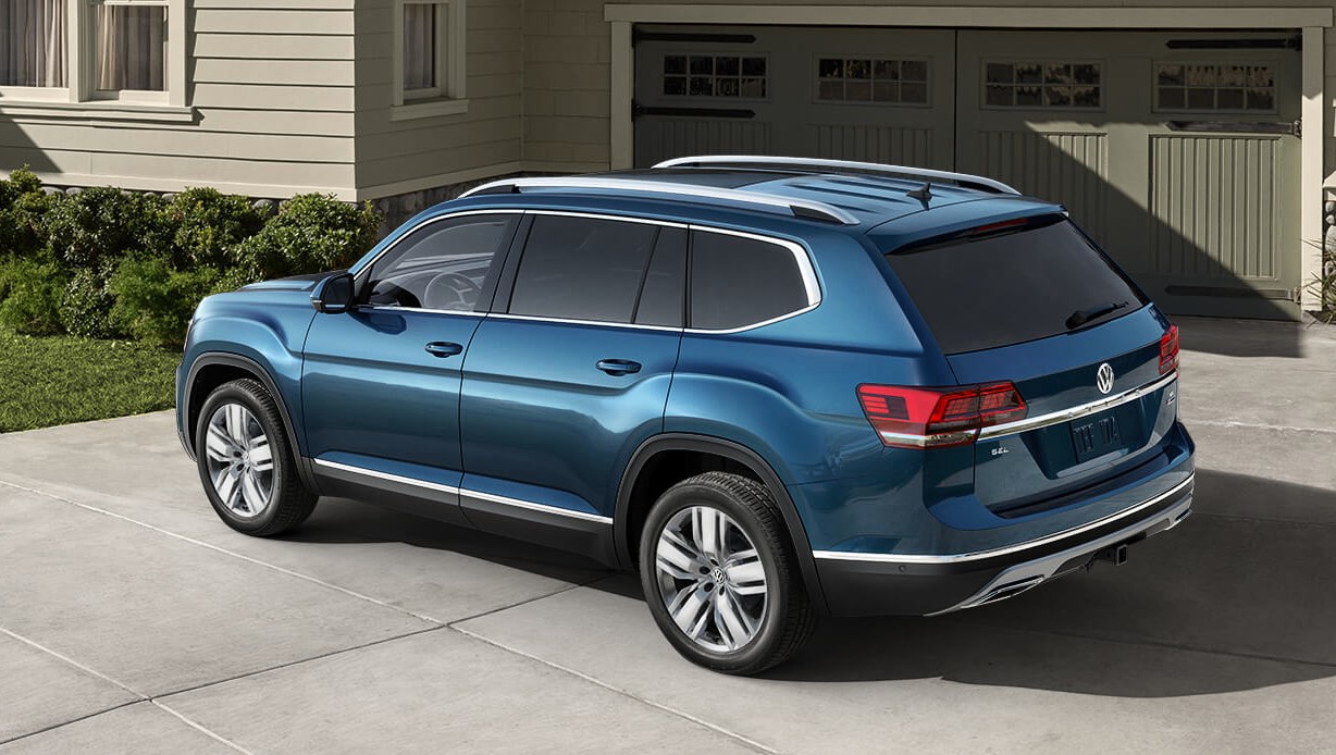 2019 Volkswagen Atlas Blue Rear Exterior